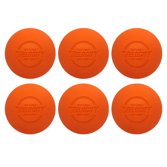 Velocity Pro Grip Lacrosse Balls - 6, 12, 18, 60 and 120 Packs - Certified for Youth, Club, High School, CLA, and College Game Play - Orange