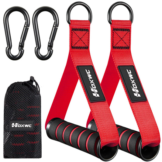 HOXWC Gym Equipment, Cable Attachments for Gym, Replacement Fitness Equipment for Strength Trainer, Heavy Duty Cable Machine Handles for Pulleys, Gym Equipment, Resistance Bands, Home Gym Grip Attachments