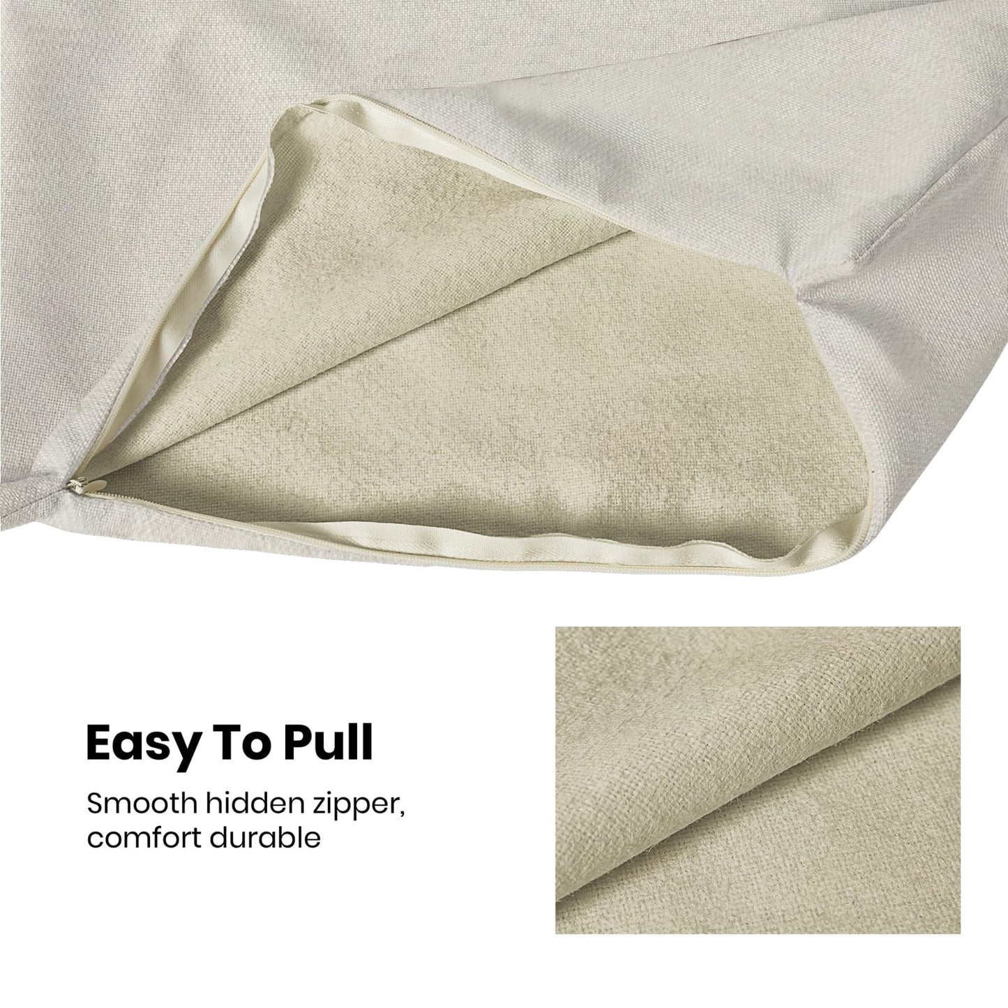 Halloween Pillow Covers 22x22, Cream Spooky Ghost Black Decorative Throw Pillows for Couch, Burnt Orange Pumpkin Decor Cushion Cover 2 Pcs Autumn Fall Outdoor Linen Pillowcase for Bed Car Safa