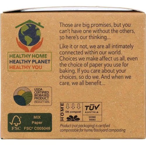 If You Care Baking Cups - FSC Certified Unbleached | Large Size, 60 Count, 3 Pack