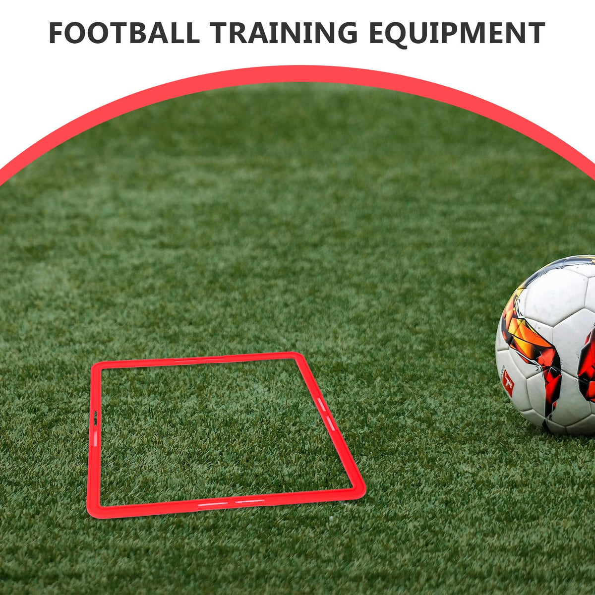 SEWACC 6 Pcs Portable Agility Rings for Football Training, Multi-Function Soccer Agility Circles for Speed and Skill Development