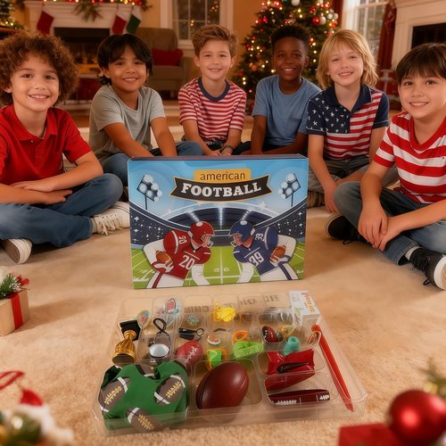Football Advent Calendar 2025 | 24-Day Countdown with Unique Christmas Surprises for Kids & Rugby Fans
