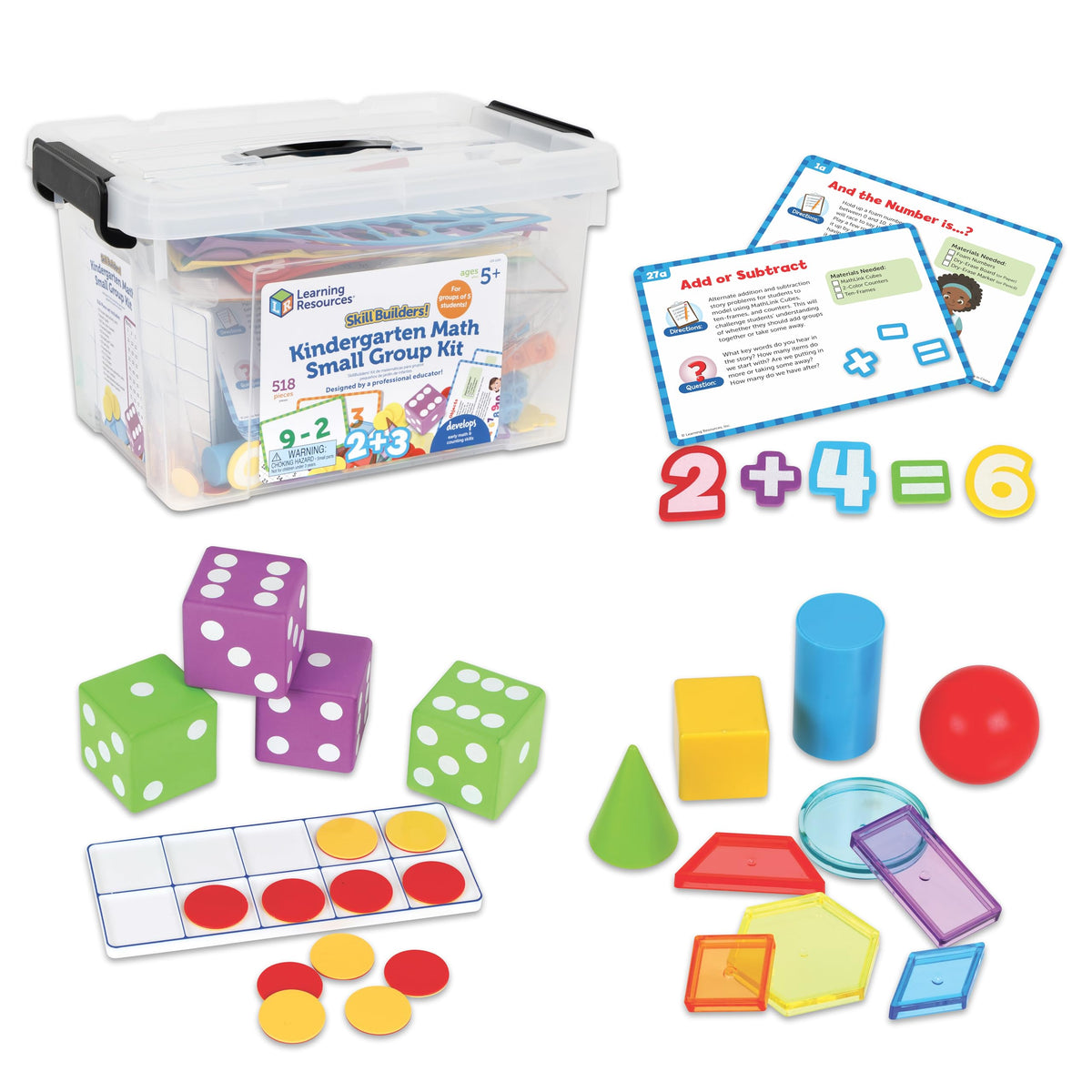 Learning Resources Skill Builders Kindergarten Math Small Group, Math Manipulatives, STEM Activities, Classroom Must Haves, Montessori Toys, School Supplies, Counting Cubes Toys