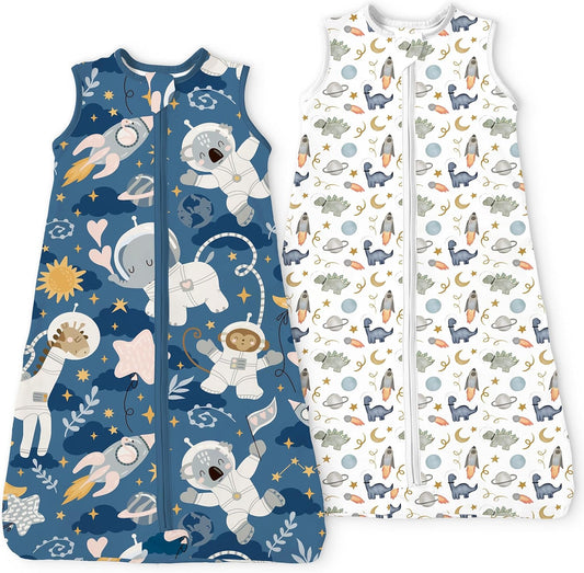 Sleep Sacks by [Brand Name] - 0.5 TOG Light Summer Wearable Blankets for Toddlers | Extra Long 2 Pack (2T-4T)