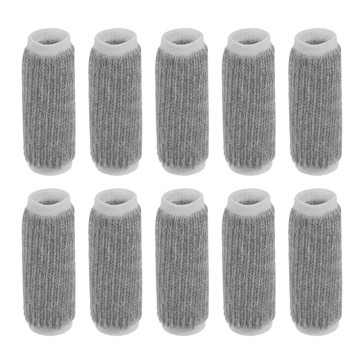 uxcell 10pcs Finger Protectors Splints, Compression Finger Sleeves Thumb Brace for Trigger Finger, Elastic Covers for Basketball, Breathable Finger Supporter 2.2" x 1"