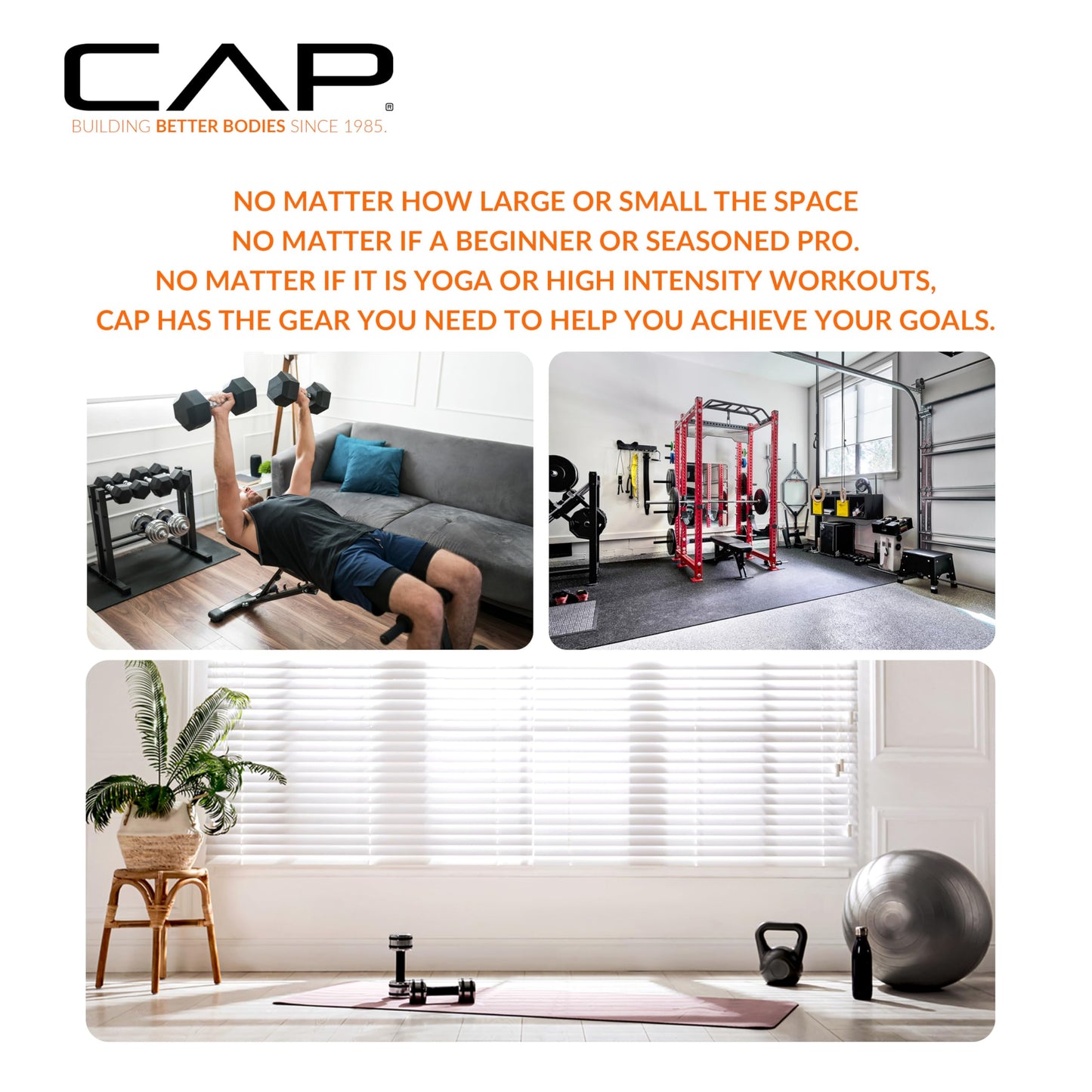 CAP Barbell Olympic Bumper Plate Tree Rack with 6 Weight Plate Posts and 4 Barbell Storage Holders – Heavy-Duty Steel Gym Organizer for Olympic Plates and Bars - Black/Red
