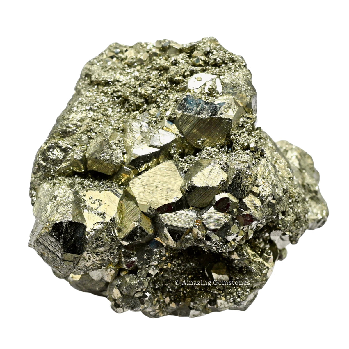 Amazing Gemstone Small Pyrite Crystal Stone Cluster Samples - Extra Large High Energy Natural Iron Pyrite Stone Pirita Piedra Original with Healing Properties (40-80 Gram)