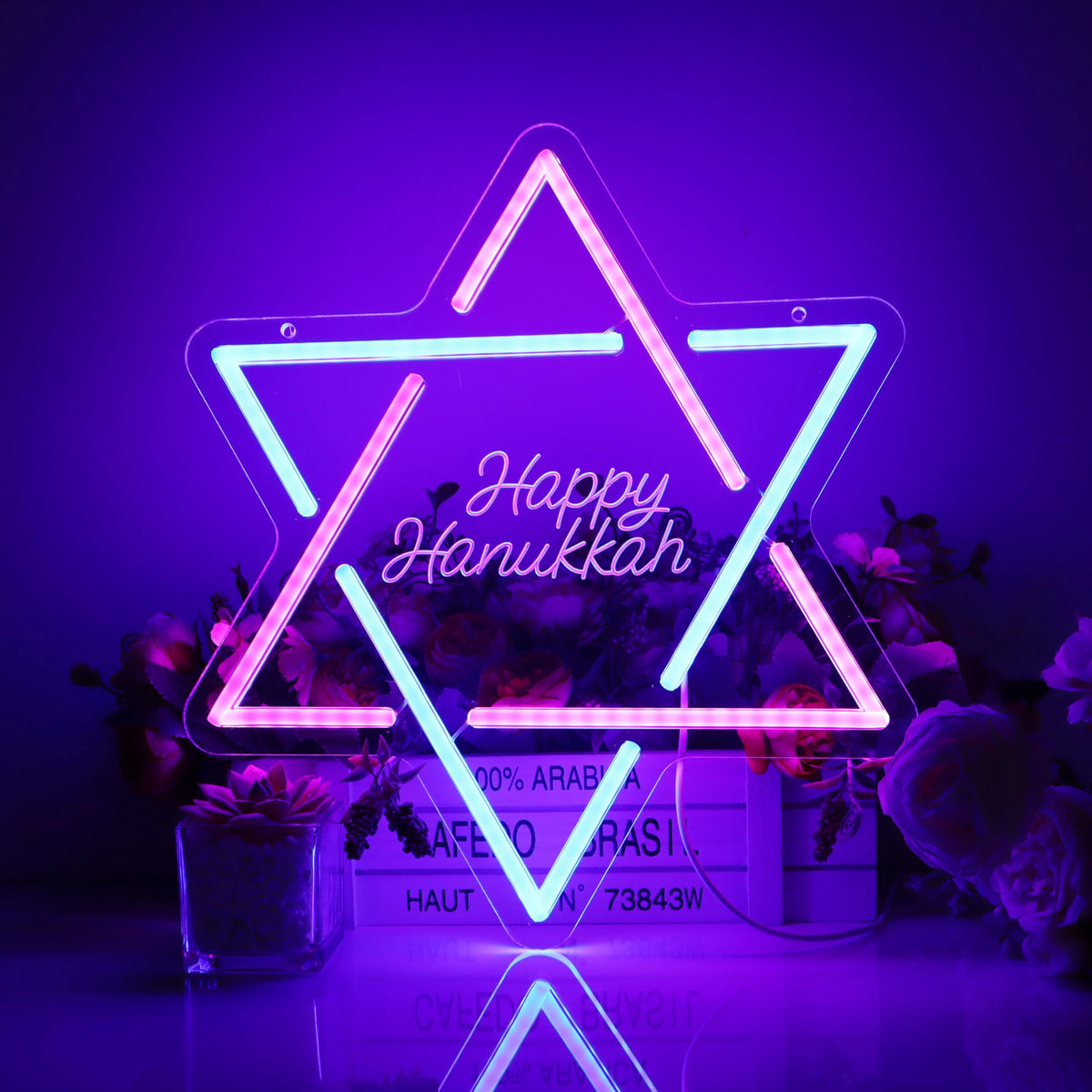 Hanukkah Neon Sign,