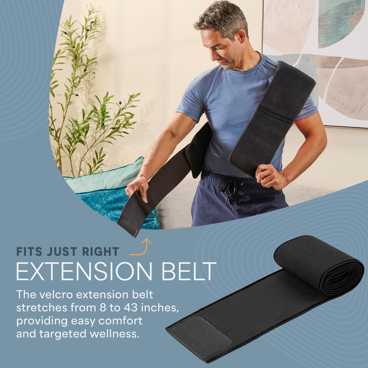 Lifepro Red Light Therapy Belt – Allevared Infrared Red Light Therapy for Body, Back Pain and Shoulder - 660nm & 850nm Near Infrared Heating Pad – Adjustable & Portable for Wellness & Relaxation