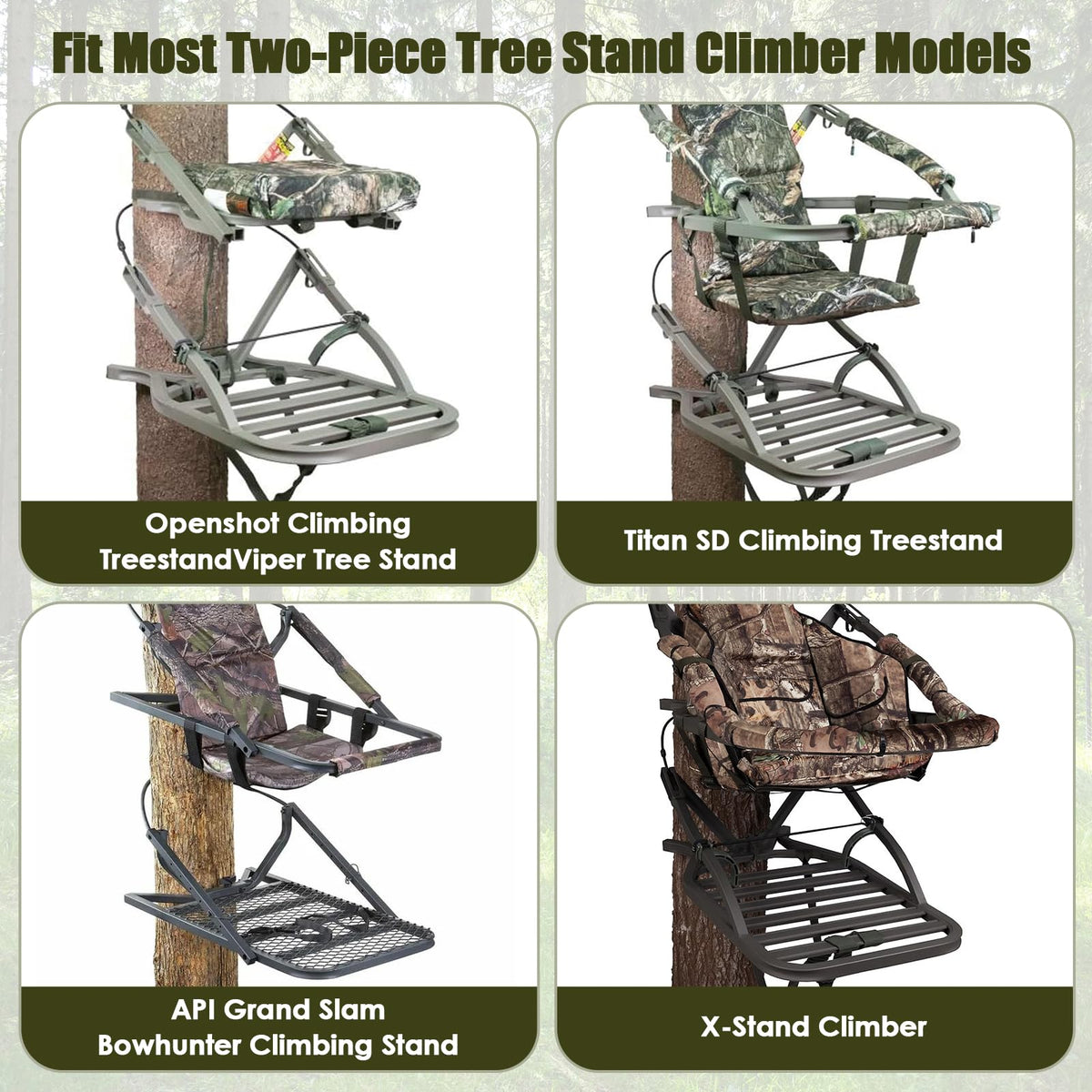 freecat Universal Shoulder & Tether Straps for Summit Treestands-Durable Replacement Cables for Climbing Stands,Adjustable Backpack Straps,Essential Tree Stand Accessories