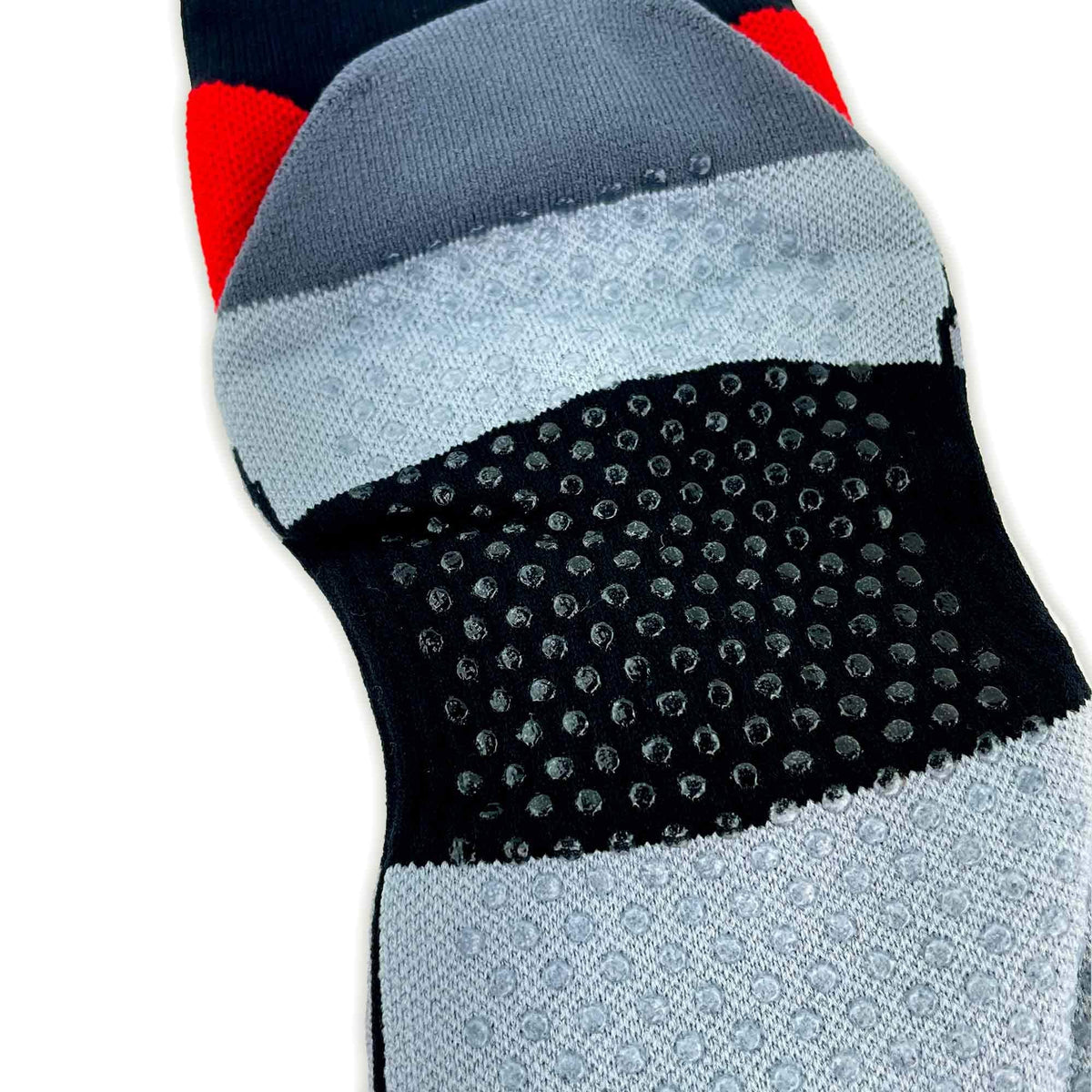 Pure Athlete Lifting Socks- Weightlifting Shin Guards, Deadlift Protector Compression Sock for Cross Training & Weightlift (Black/Red, Large)