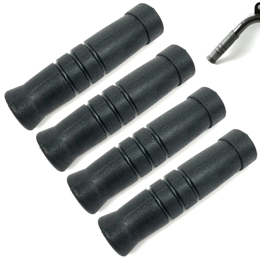 SquEqu 4 Pack LAT Pulldown Machine Straight Bar Grips Non-Slip Tricep Bar Rubber Grips for Fitness LAT and Lift Pulley System Cable Machine Attachment Row Handles Cable Station Pull Down Gym