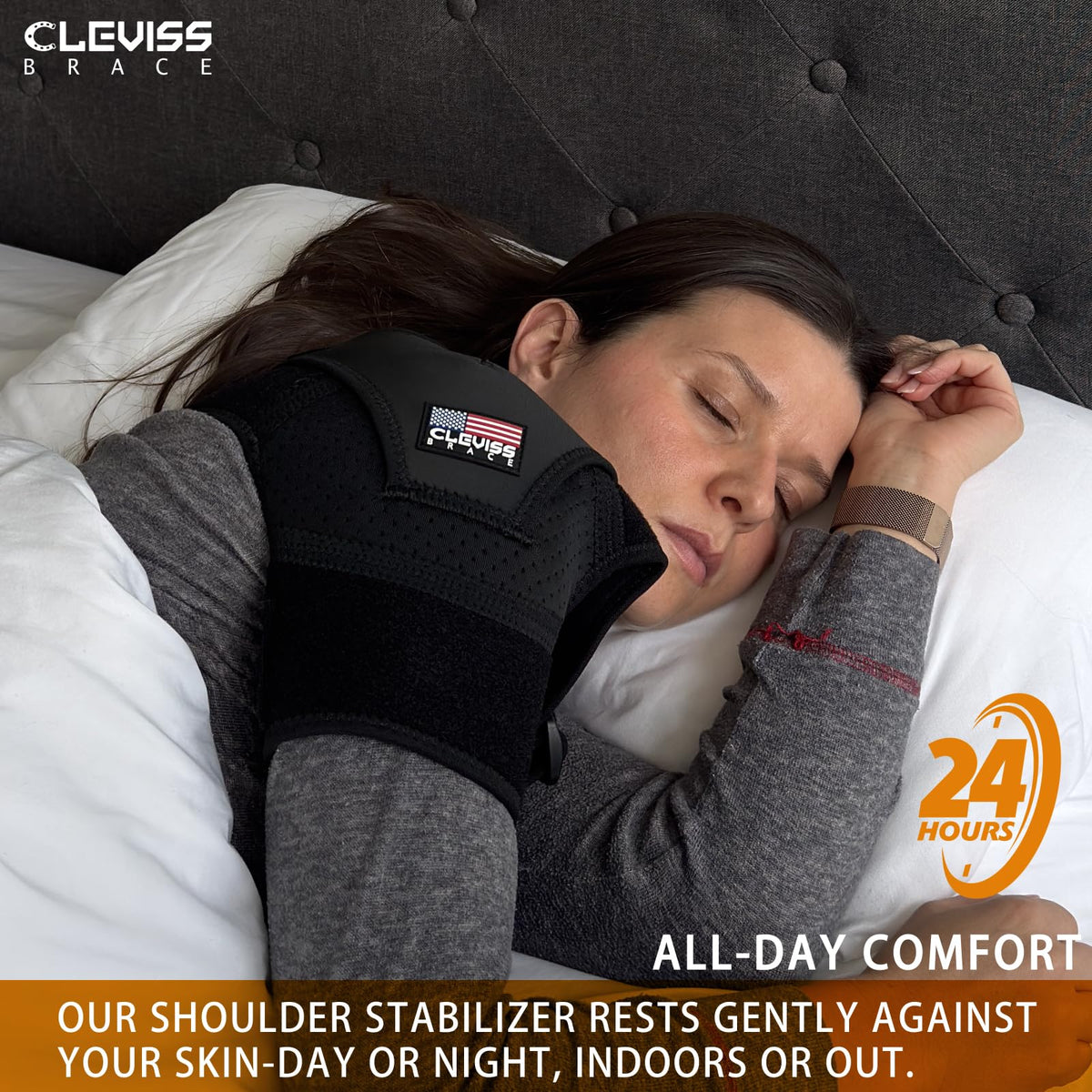 Shoulder Brace for Men and Women Rotator Cuff - for Bursitis, Dislocated AC Joint, Labrum Tear, Tendonitis,Neoprene Compression Support Sleeve for Men and Women (Pink S-M)