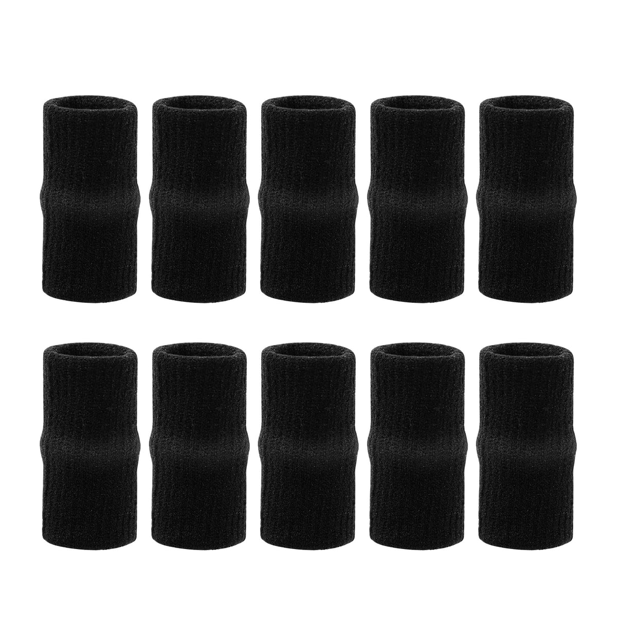 uxcell 10PCS Sport Finger Sleeves Protectors, Elastic Thumb Brace Compression Covers for Trigger Finger, Breathable Finger Splints Support for Relieving Pain 1.8" × 1"