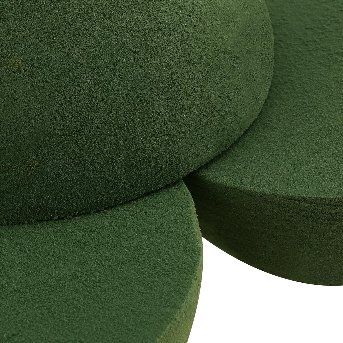 HAKZEON 8 PCS Floral Dry Foam Half Ball, Green Foam Half Ball, Round Foam Block Green Floral Foam Round Ball for Artificial Plant Arrangement, 5.5 x 2.75 Inch
