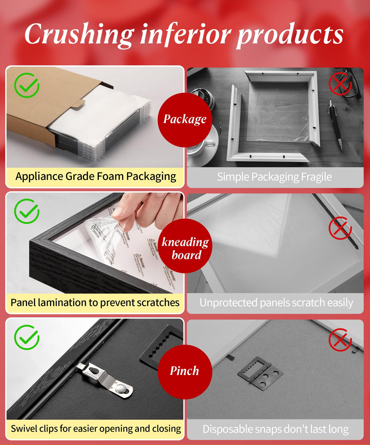 MUXIUNT 12x16 Shadow Box Picture Frame Display Case with Soft Linen Back-Thickened Panel,Large Black Deep Shadow Box Frame 12x16 for Jersey Graduation Items Flower Craft Memorial Gifts