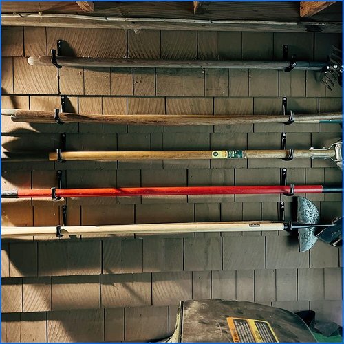 Heavy Duty Garage Storage Hooks by J Utility - 4-Inch Wall Mount Organizers for Tools, Bikes & Ladders | 10 Pack