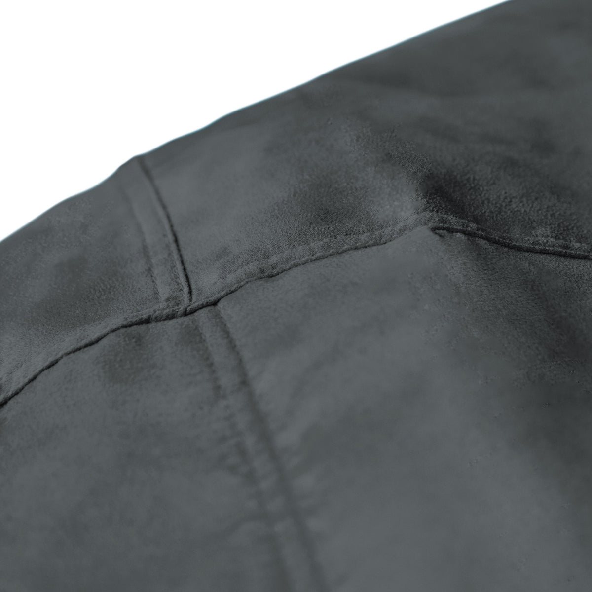 Lumaland Luxurious Giant 7ft Bean Bag Chair with Microsuede Cover - Ultra Soft, Foam Filling, Washable XXL Bean Bag Sofa for Kids, Teenagers, Adults - Sack Chair for Dorm, Family Room - Black