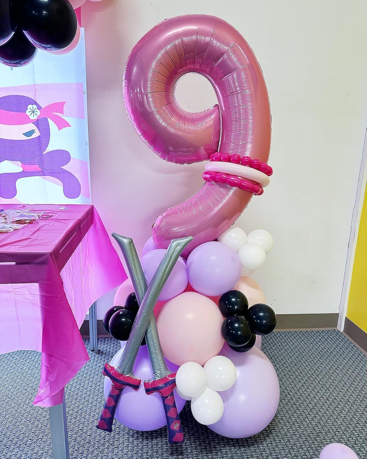 Pearlescent Pink 40-Inch Number 1 Balloon - Perfect First Birthday Decoration for Girls