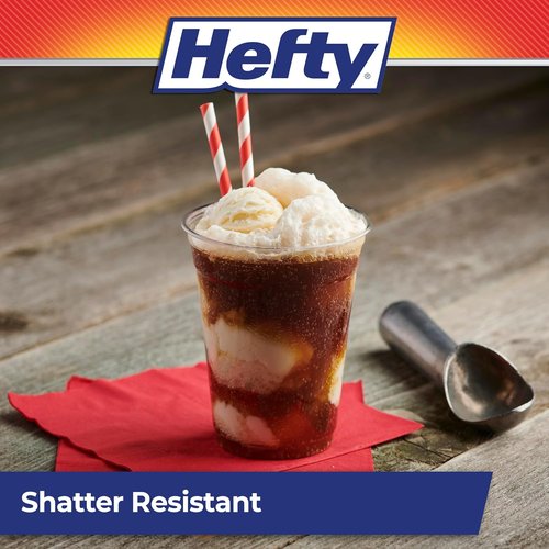 Hefty Clear Plastic Party Cups - 18 Ounce, 140 Count | Ideal for Events and Gatherings