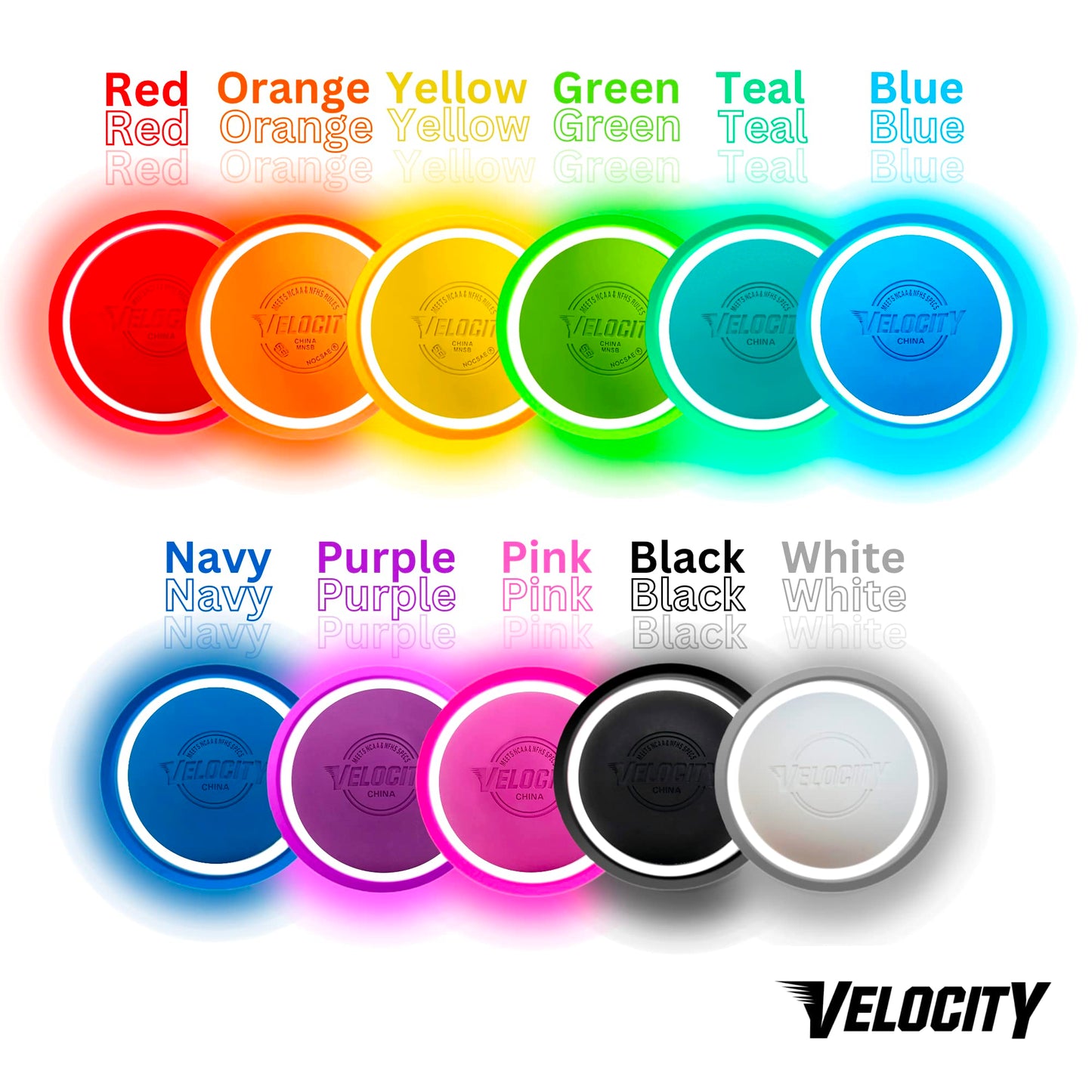 Velocity Practice Lacrosse Balls - 1, 2, 3, 6, 12, 18, 24, 36, 60 and 120 Packs - Official Size and Weight - Purple