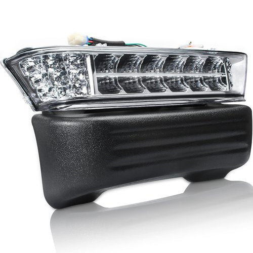 Gaoerfu-CP 12V Club Car Precedent LED Head Light with Bumper, For 12V Precedent Electric Golf carts LED Head 2004-UP