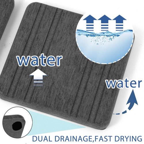 Diatomite Stone Sink Tray Set - 3PCS Water Absorbing Drying Coasters | Instant Dry Kitchen Sponge Holder (8x4 & 4x4 Inch)