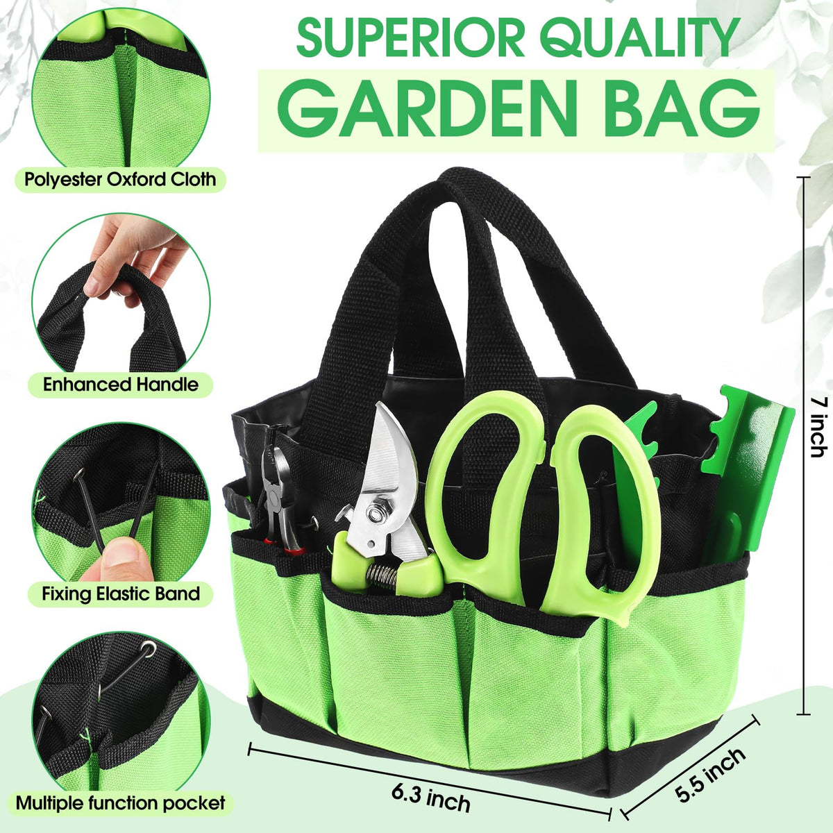 207 Pcs Flower Arrangement Supplies Florist Garden Tool Gift Kit for Women Include Green Tool Bag Thorn Remover Rose Stripper Outdoor Hand Tools Stem Pruning Shear Gloves Stem Wire Etc Wedding DIY Kit