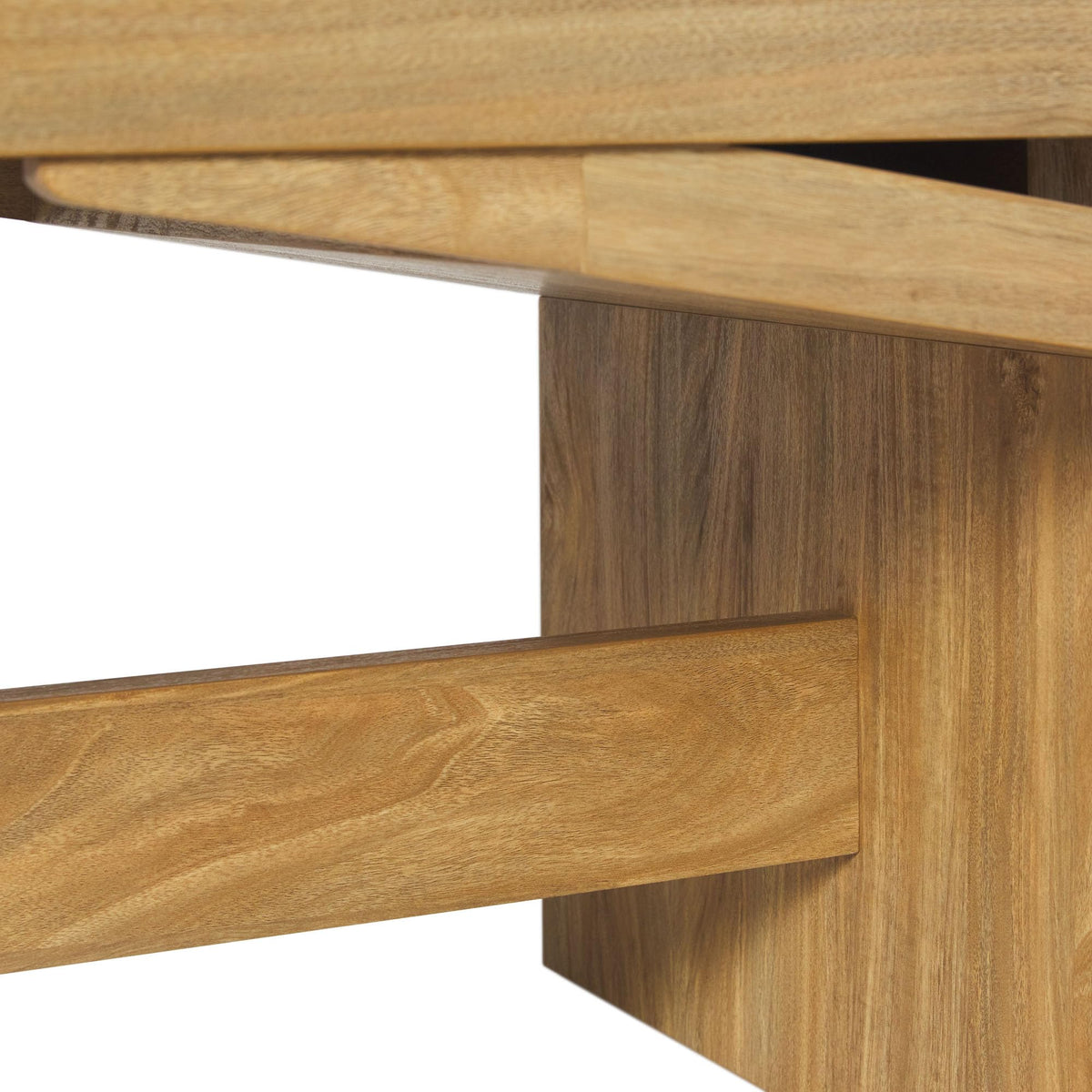 Walker Edison Booker Modern Easy Assembly Split-Top Coffee Table, 47 Inch, Heritage Oak