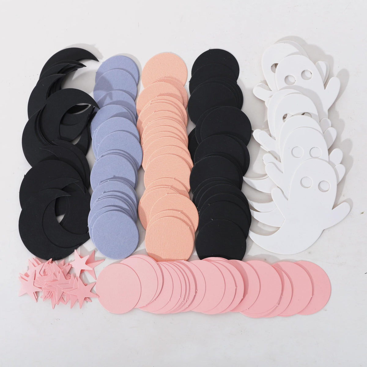 230psc Halloween Spooky Confetti - Pink HalloweenConfetti, Spooky One TwoSpooky Birthday Decorations, Halloween Table Decor, Girls Ghost Confetti
