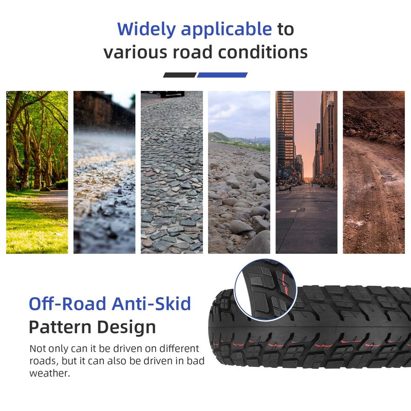 Ulip 10.5x2.75 Tubeless Tire for Segway Ninebot P65 P100 P100S P100SU Electric Scooter Thicker Tires Non-Slip Spare Wheels Scooter Accessories 2 PCS