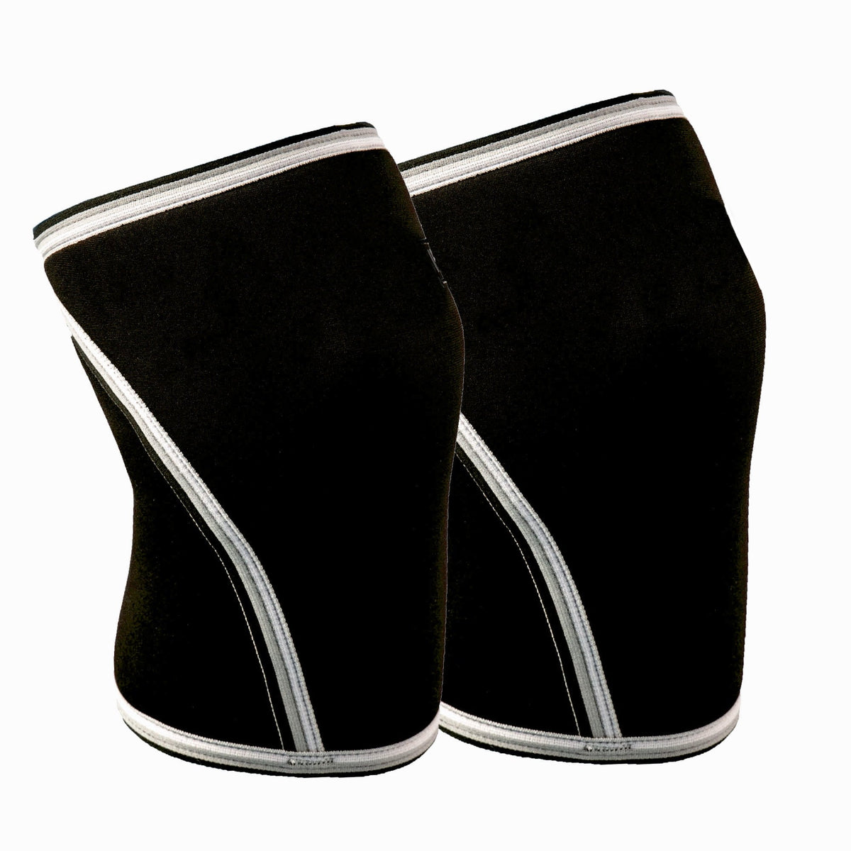 Knee Sleeves (1 Pair) 7mm Neoprene Thick Compression Knee Brace Support for Weightlifting, Powerlifting, Squatting and Cross Fit Training Fitness for Women and Men Black, L