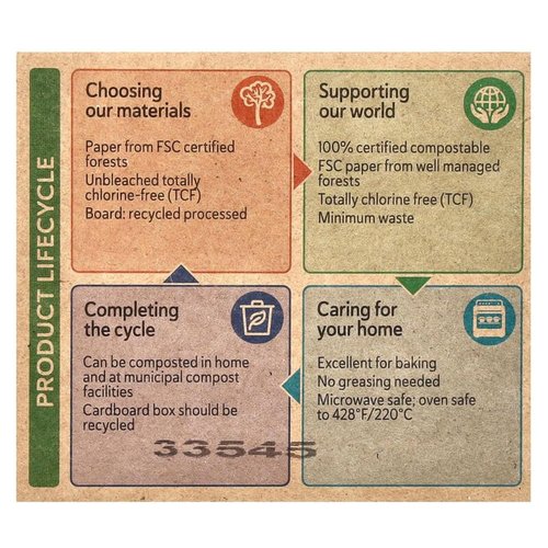 If You Care Baking Cups - FSC Certified Unbleached | Large Size, 60 Count, 3 Pack