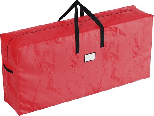 Elf Stor Christmas Tree Storage Bag - Waterproof Design for 9-Foot Artificial Trees & Holiday Decor | Red
