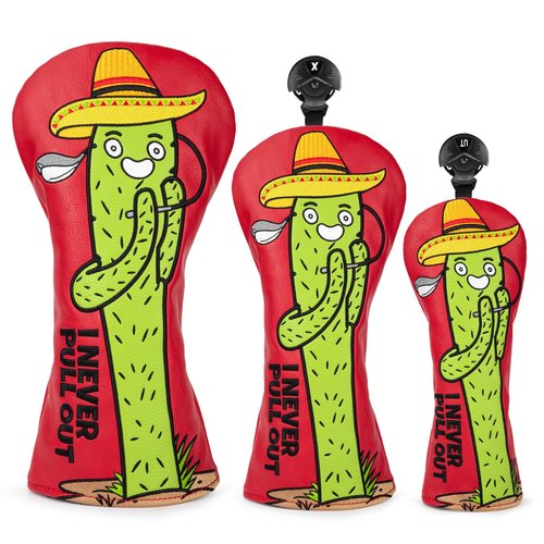 Funny Driver Headcover Mexican Cactus Style Golf Driver Club Head Cover fits for 460cc Golf Gift for Men Golfers
