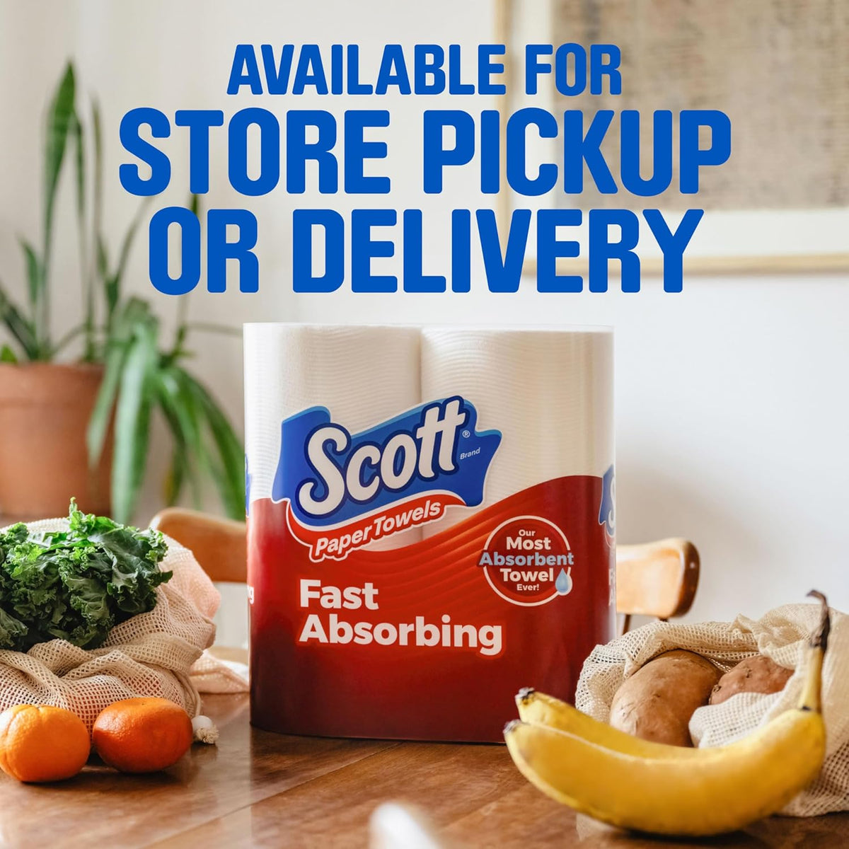 Scott Paper Towels - Choose-A-Sheet, 2 Double Rolls (100 Sheets Each) for Ultimate Cleanliness