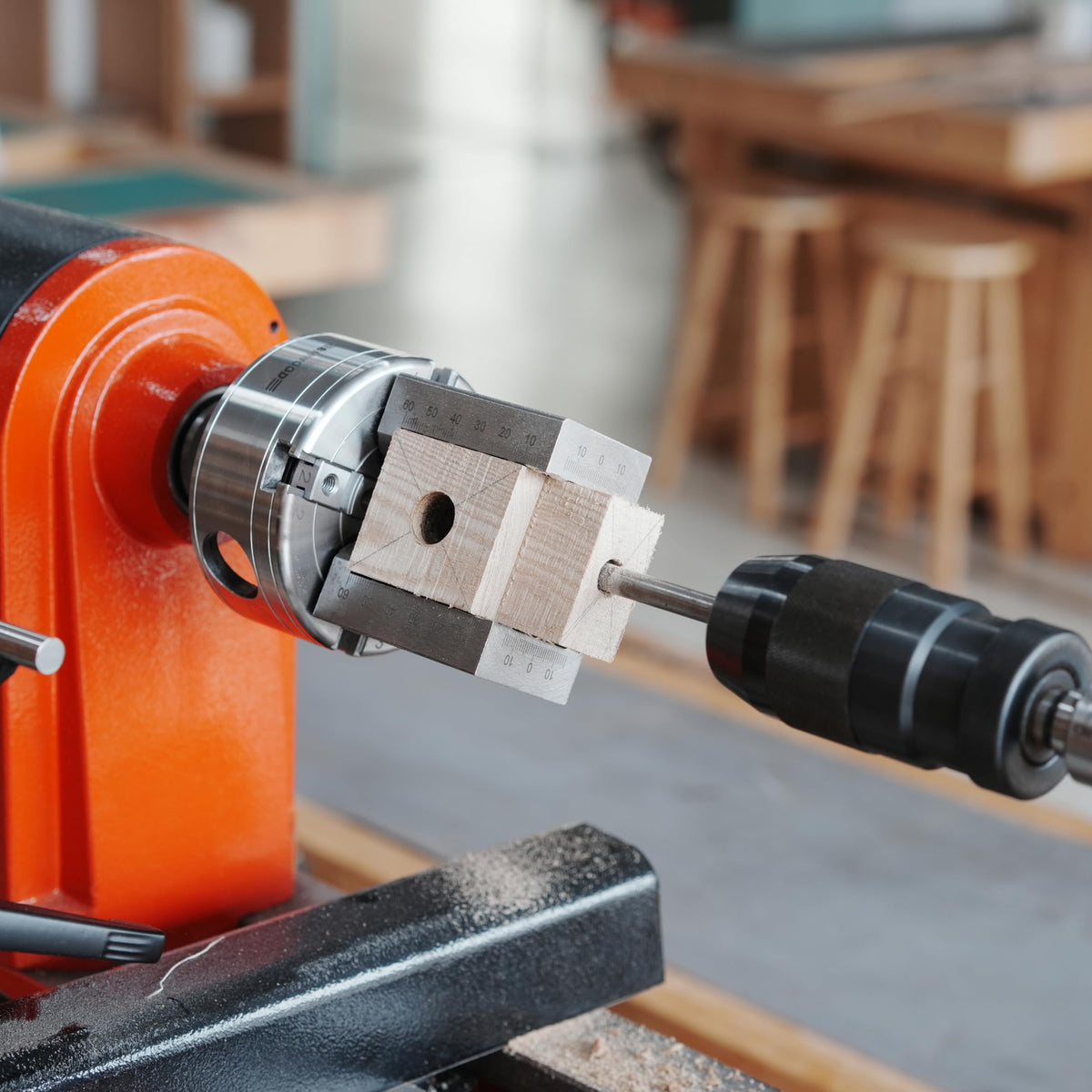 BMWOOD NCK SERIES YD6540 Quick-Change Jaws for Woodturning Lathe for Making Pipe and Spoons.