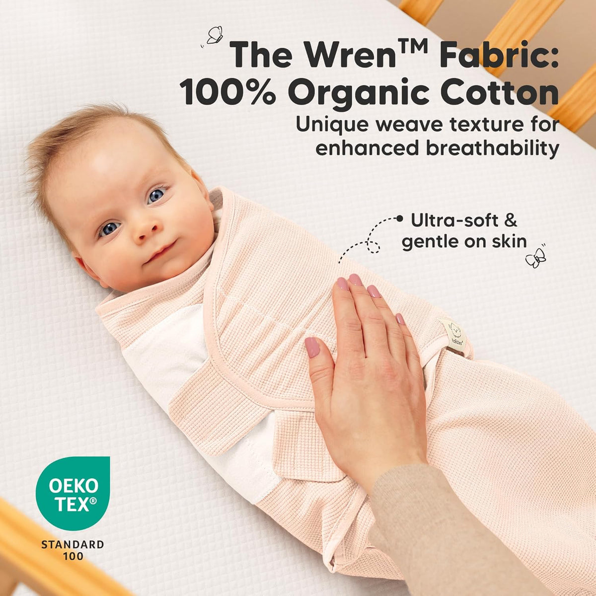 Angelic 3-Pack Organic Swaddles | Soft & Snug Baby Sleep Sacks for Newborns 0-3 Months