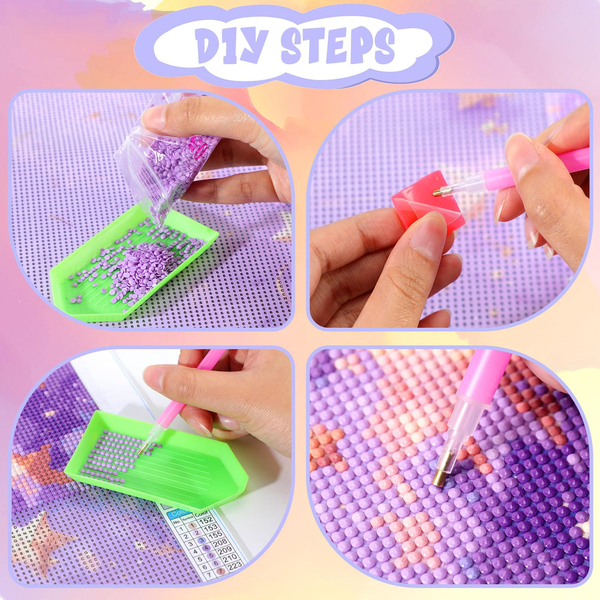 HMDIIMGE Dancing Ballet Girl Shining Dress DIY 5D Diamond Paint Kits for Adults Easy for Beginner Round Full Drill Diamond Art Painting Gems Mosaic Craft for Home Decor 12x16 inch