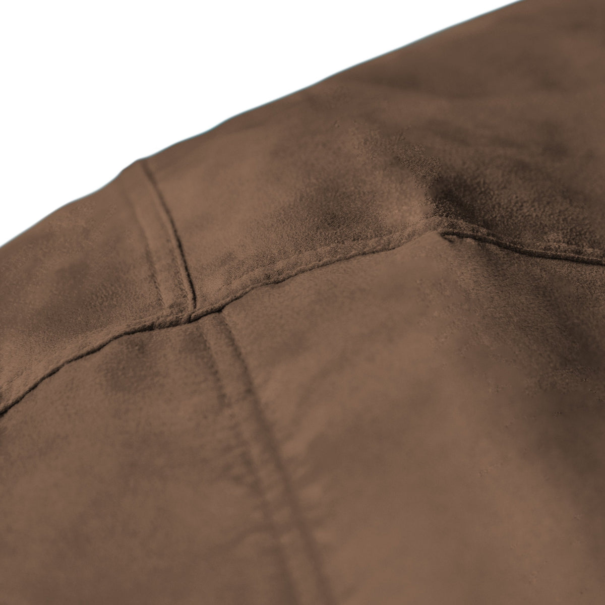 Lumaland Luxurious Giant 7ft Bean Bag Chair with Microsuede Cover - Ultra Soft, Foam Filling, Washable XXL Bean Bag Sofa for Kids, Teenagers, Adults - Sack Chair for Dorm, Family Room - Brown