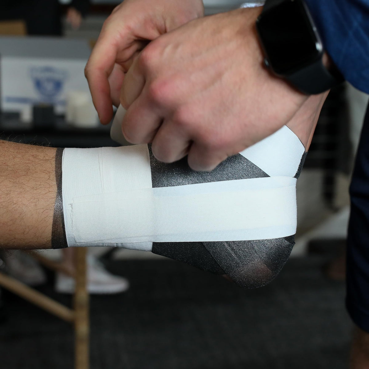 Howies Athletic Tape - 1" Zinc Oxide White Sports Tape for Ankles, Fingers & Athletic Trainers - Bulk Pack - 48 Pack
