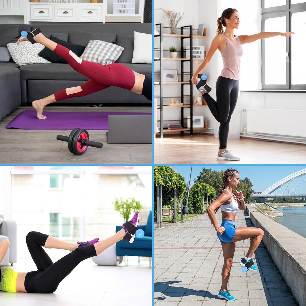 HOMEE Dumbbell Foot Attachment 2PCS,Adjustable Ankle Weights,Monkey Feet Dumbbell Holder,Tibialis Trainer,Ankle Straps for Weight Lifting,Home Gym Equipment for Leg Extensions for Men and Women