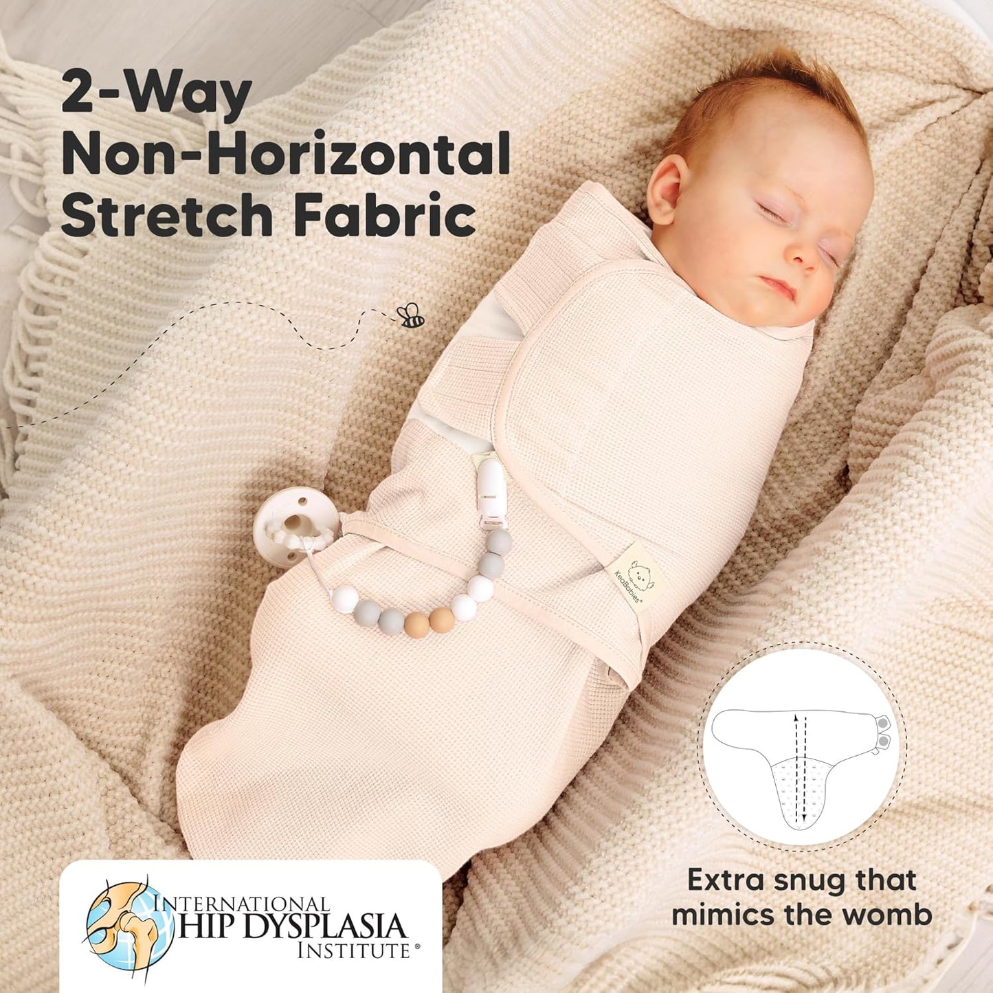 Angelic 3-Pack Organic Swaddles | Soft & Snug Baby Sleep Sacks for Newborns 0-3 Months