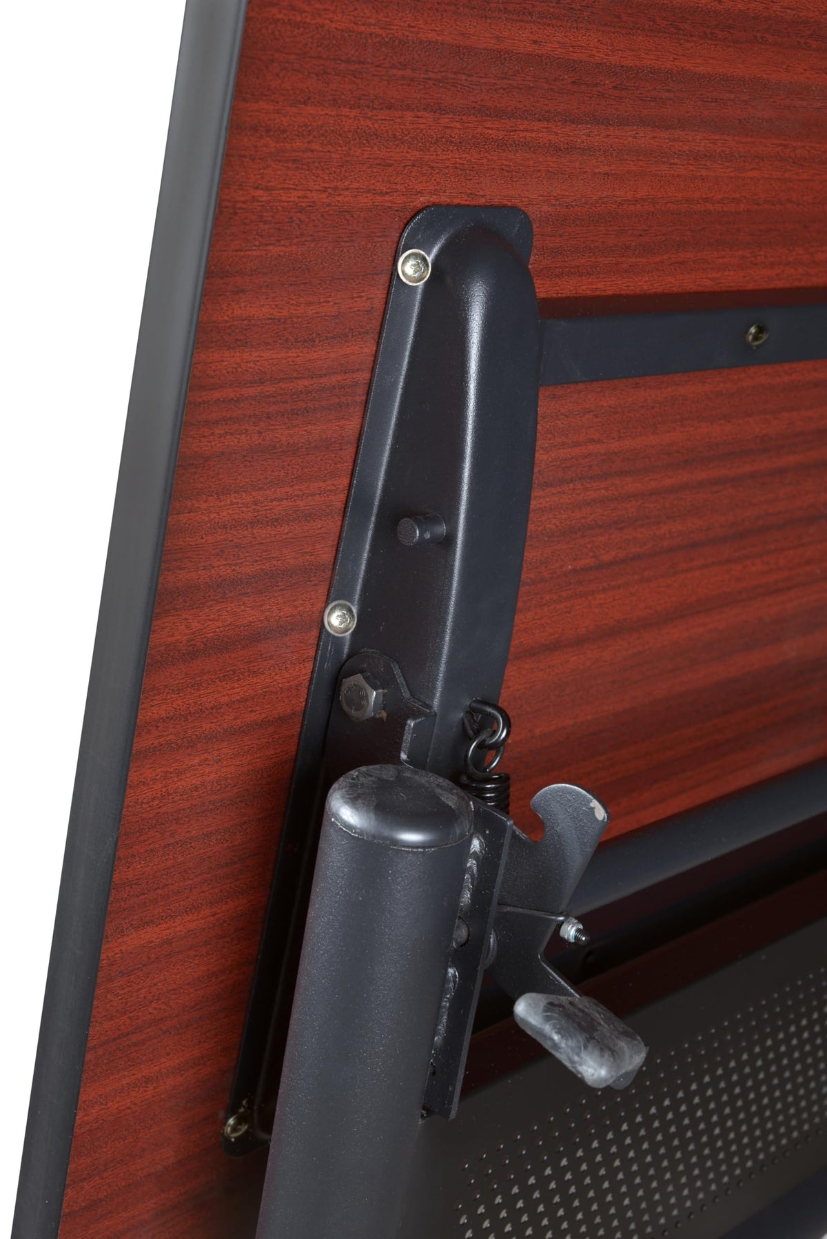 Regency Kobe 60 x 30 in. Flip-Top Training Nesting Table- Noble Oak, 2 Zeng Stack Chairs- Black