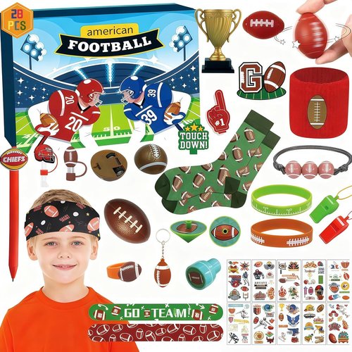 Football Advent Calendar 2025 | 24-Day Countdown with Unique Christmas Surprises for Kids & Rugby Fans