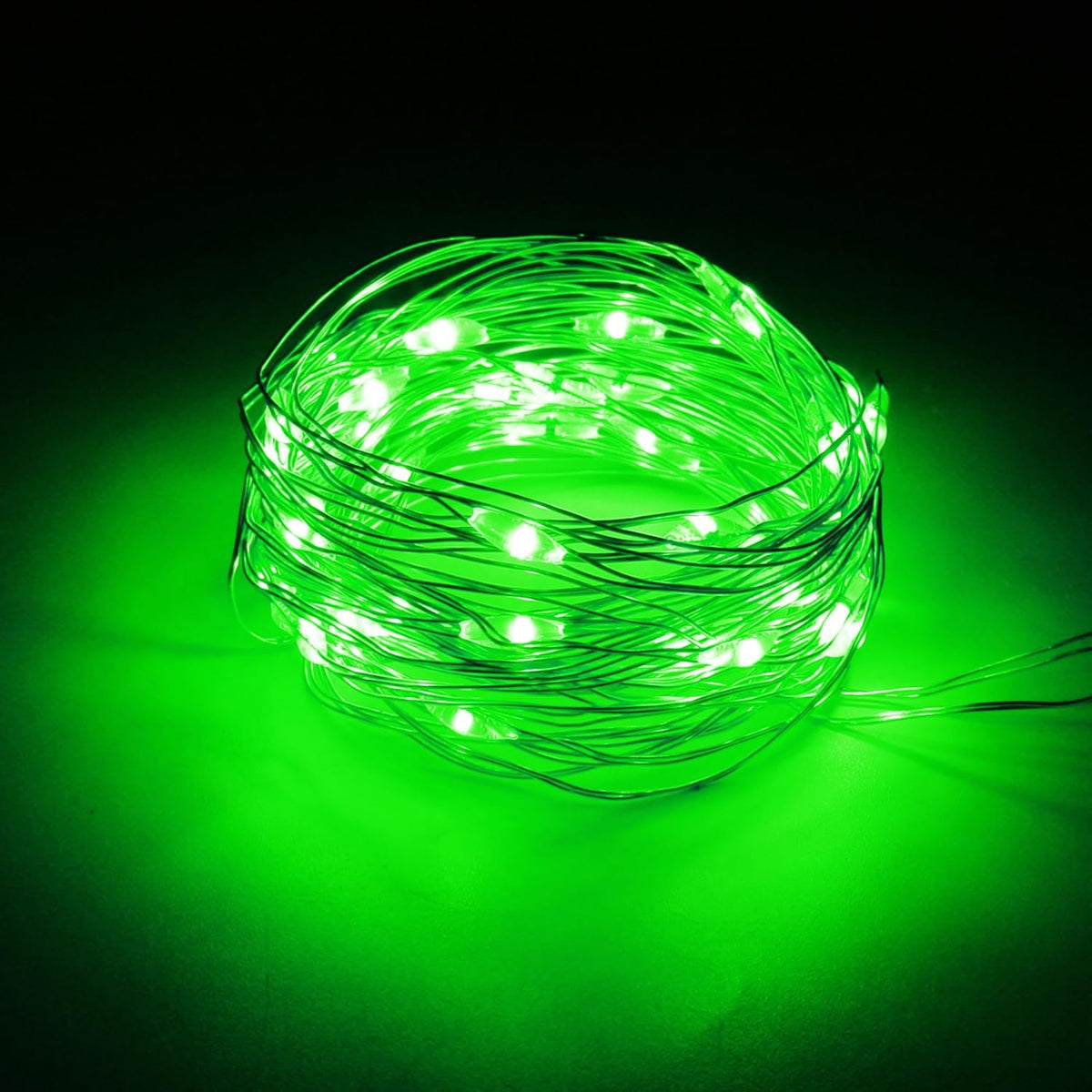 WATERGLIDE 12 Pack St. Patrick's Day Fairy Lights - 7 Ft 20 LED Battery Operated String Lights | Waterproof Silver Wire for DIY Decor
