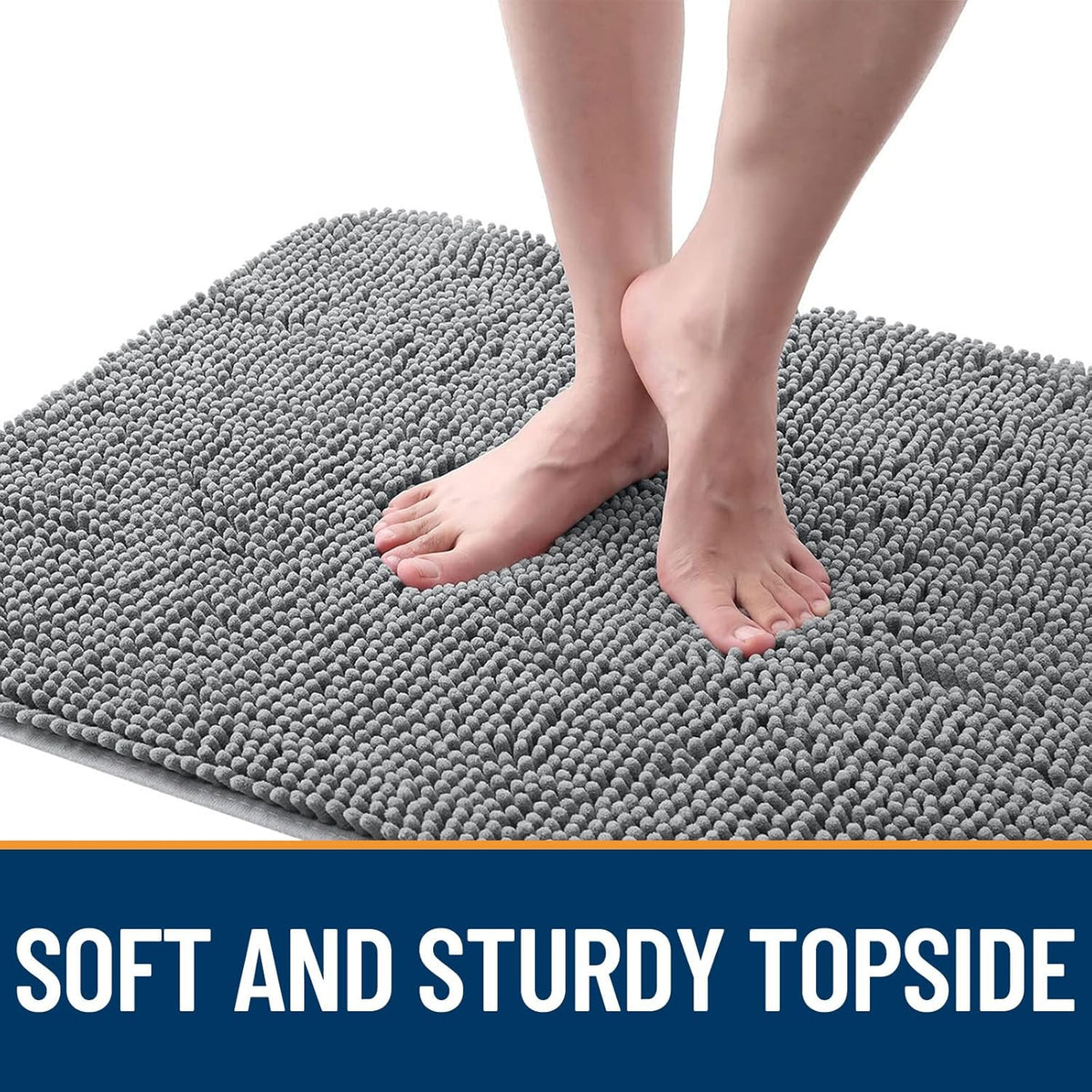 OLANLY Dog Door Mat Bundle - 5 Pieces in Grey | 4 Doormats (30x20) + 1 Extra Mat (30x20)