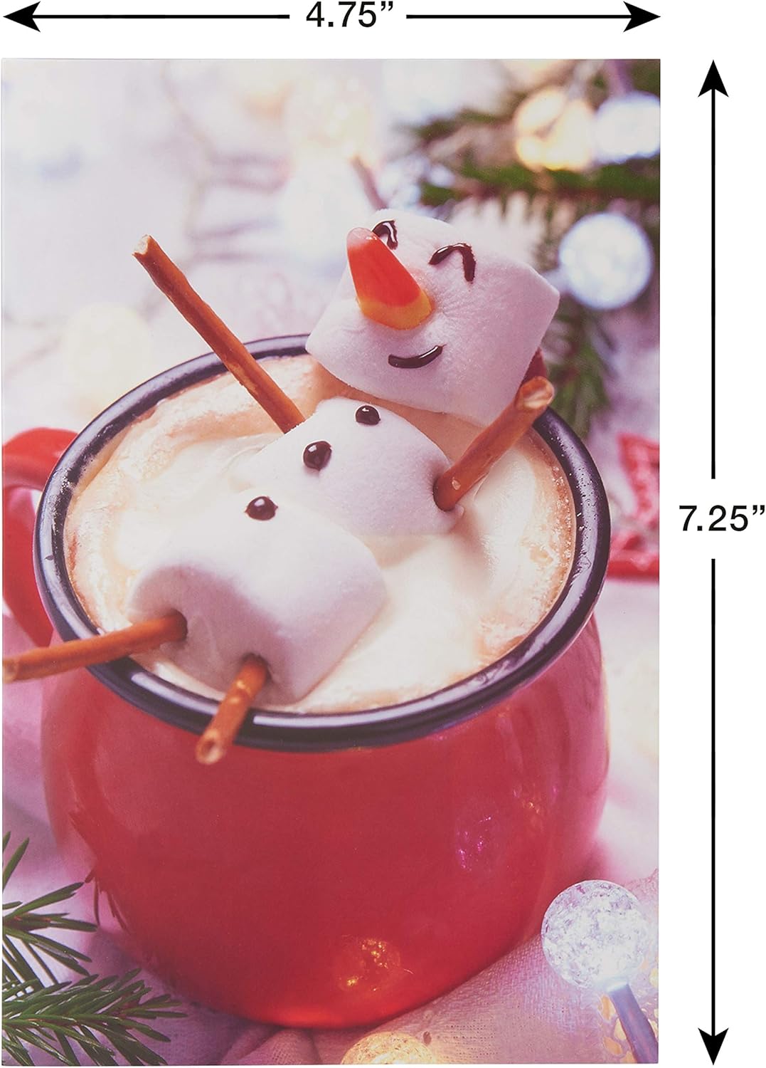 American Greetings Holiday Cards - Happy Moments Marshmallow Man Design | 12-Count Boxed Set