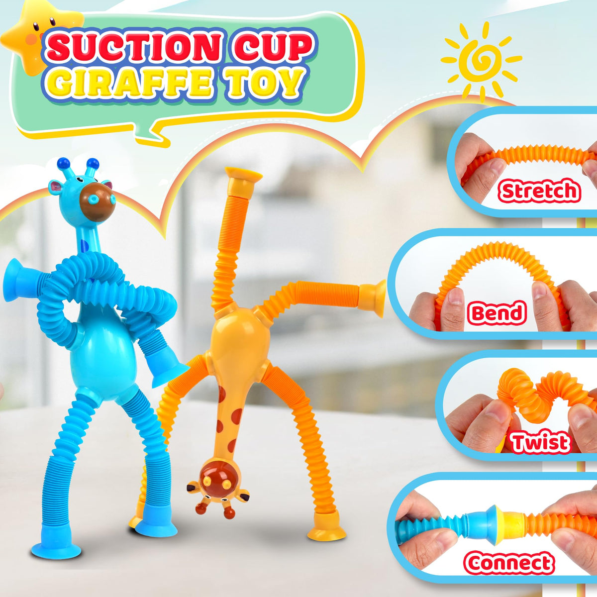 Sensory Travel Toys for Toddlers Kids Autism 6PC Airplane Car Travel Activities Toy Road Trip Essential Autistic ADHD Fidget Classroom Must Have Easter Basket Stuffers for Kid 3 4 5 6 7 8