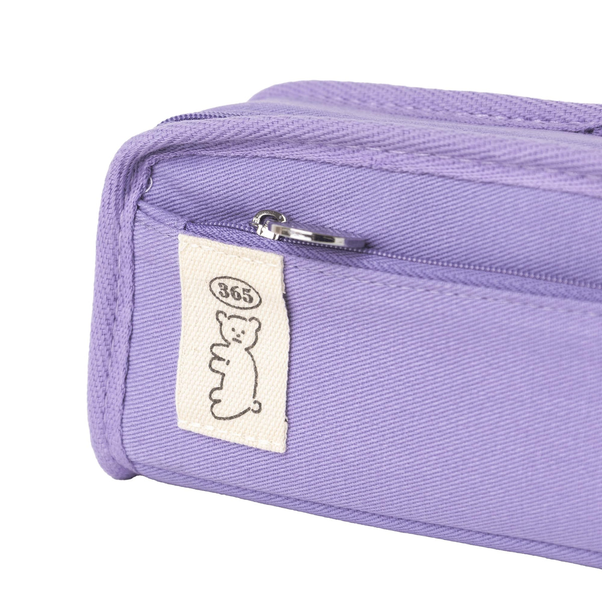 brunch brother Daily Purple Pencil Case, Large Capacity Pencil Pouch with Ample Storage, Simple Design for Students and Professionals